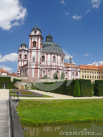 Castle Jaromerice nad Rokytnou Stock Photo