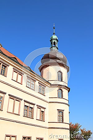 Castle in Kostelec nad Cernymi Lesy, Czechia Stock Photo