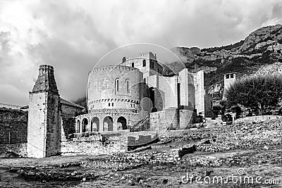 Castle Kruje, Kruje Albania, Skanderbeg Museum, Albania, Europe Stock Photo