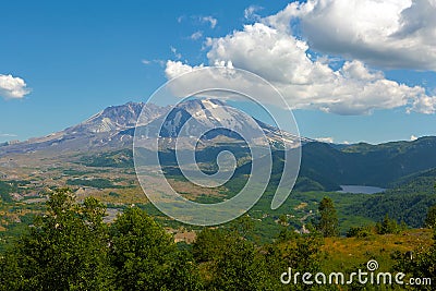 Castle Lake by Mount Saint Helens Stock Photo