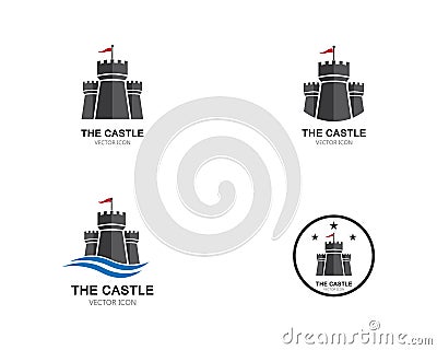 Castle Logo Vector Illustration