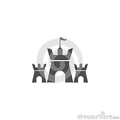 castle logo vector ilustration template illustration Vector Illustration