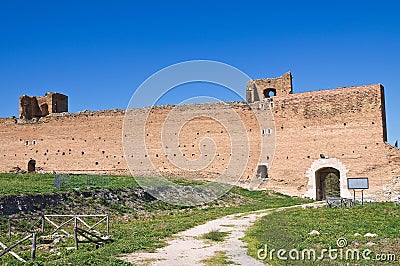 Castle of Lucera. Puglia. Italy. Stock Photo