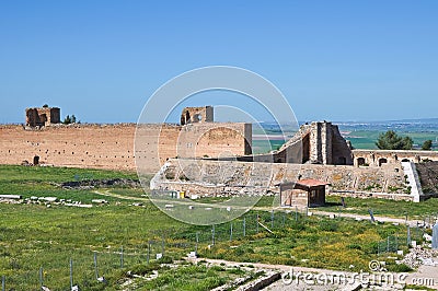 Castle of Lucera. Puglia. Italy. Stock Photo