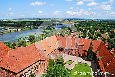 Castle of Malbork Stock Photo
