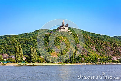 Castle Marksburg, Braubach, Rhineland-Palatinate, Germany, Europe Stock Photo