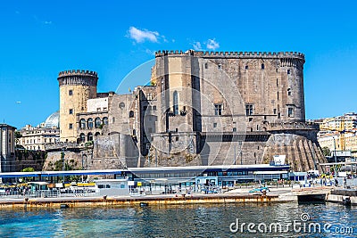 Castle Maschio Angioino in Naples Stock Photo