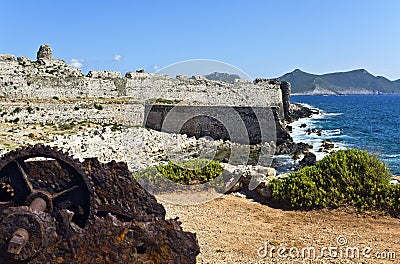 Castle of methoni at Greece Stock Photo