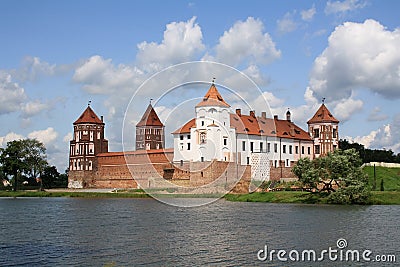 Castle in Mir Stock Photo