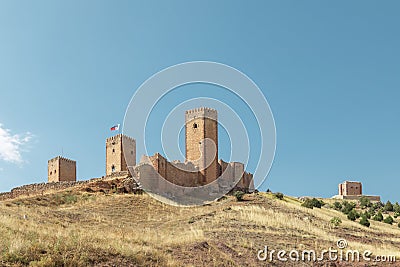 Castle of Molina de AragÃ³n, Guadalajara, Castilla la Mancha, Spain Stock Photo
