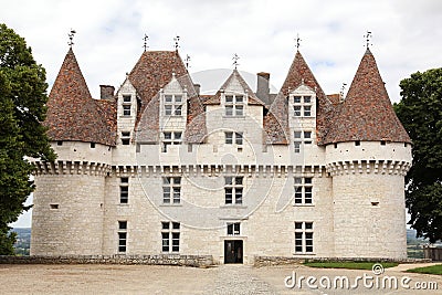 The castle of Monbazillac in Dordogne Stock Photo