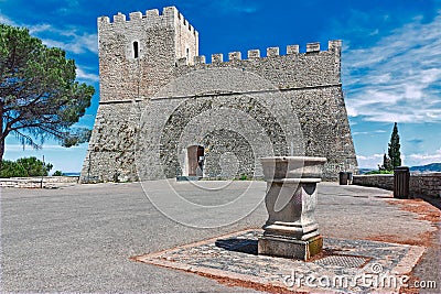 Castle Monforte in Campobasso Stock Photo