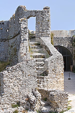 Castle of Monte Sant'Angelo. Puglia. Italy. Stock Photo