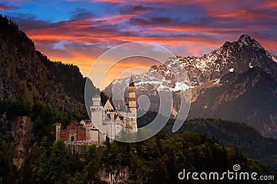 Castle Neuschwanstein Stock Photo