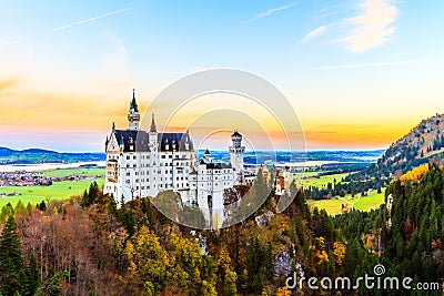 Castle Neuschwanstein Stock Photo
