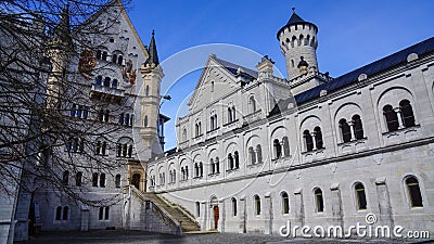 Castle neuschwanstein world famous fairy tale castle Stock Photo