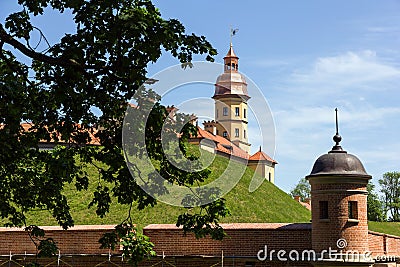 Castle in Niasvizh, Belarus. Stock Photo