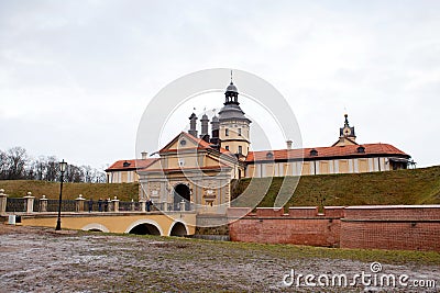 Castle In Niasvizh. The Republic Of Belarus. Stock Photo