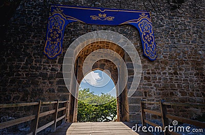 Castle in Obidos town, Portugal Stock Photo