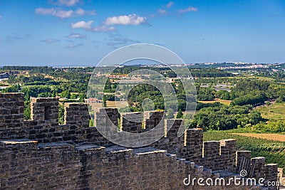 Castle in Obidos town, Portugal Stock Photo