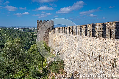 Castle in Obidos town, Portugal Stock Photo