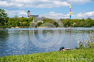 Castle Park Chemnitz Stock Photo