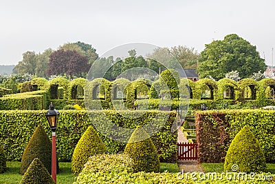 Castle park in Muiden Editorial Stock Photo