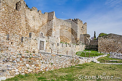 Castle of Patras on Peloponnese in Greece Stock Photo