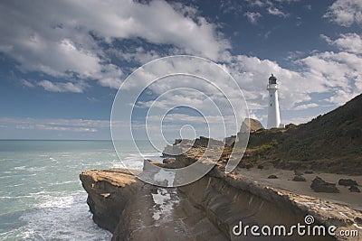 Castle point lighthouse Stock Photo