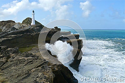 Castle point lighthouse NZ Stock Photo