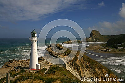 Castle point lighthouse 2 NZ Editorial Stock Photo