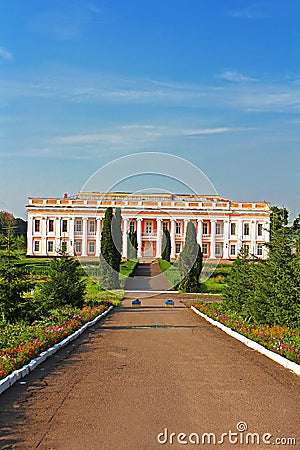 Castle of Polish magnate in Ukraine (XVIII-XIX) Stock Photo