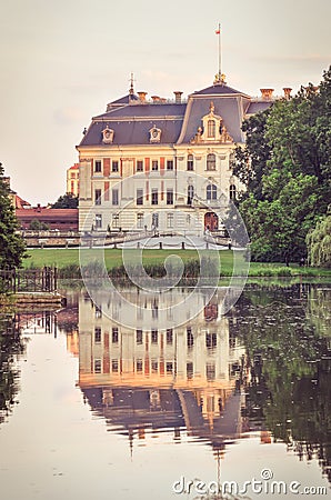Castle in Pszczyna town in Poland. Stock Photo