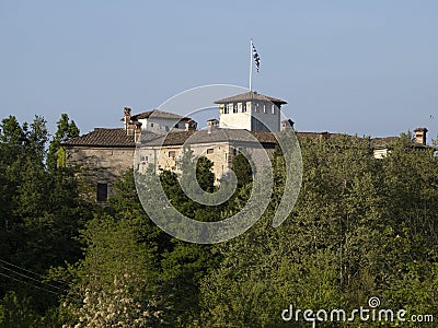 Castle Ratti Borghetto di Borbera Pemonte Italy Village Stock Photo