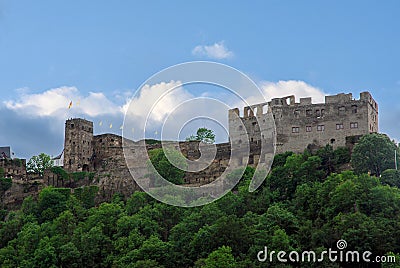 Castle of Rheinfels in rhine valley Stock Photo