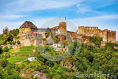 Castle Rheinfels, St. Goar, Rhine-Palatinate, Germany, Europe Stock Photo