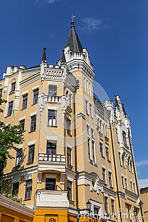 Castle of Richard Lionheart in Kiev, Ukraine Stock Photo