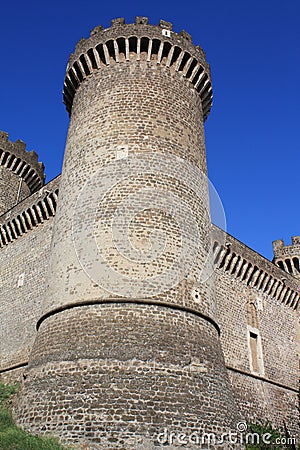 Castle of Rocca Pia in Tivoli (Roma, Italy) Stock Photo