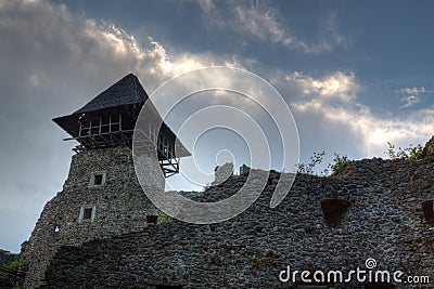 Castle ruins Nevitsky Transcarpathia Ukraine Stock Photo