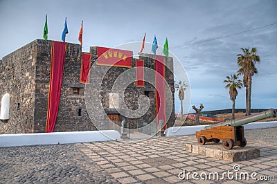 Castle of San Felipe at Puerto de la Cruz, Tenerife, Canary islands, Spain Editorial Stock Photo