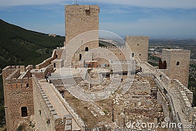 Castle of Santa Catalina de Jaen in Andalusia Spain Stock Photo