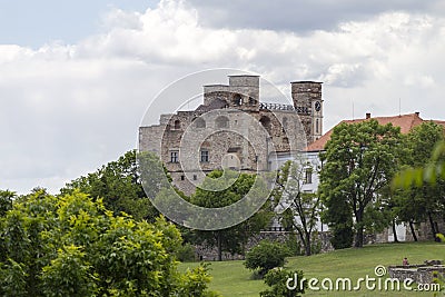 Castle of Sarospatak in Hungary Stock Photo