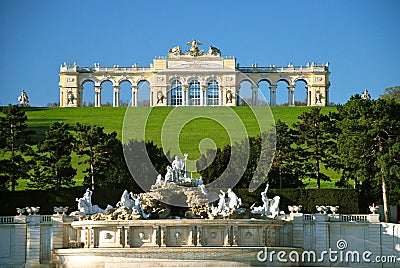 Castle SchÃ¶nbrunn, Gloriette Editorial Stock Photo