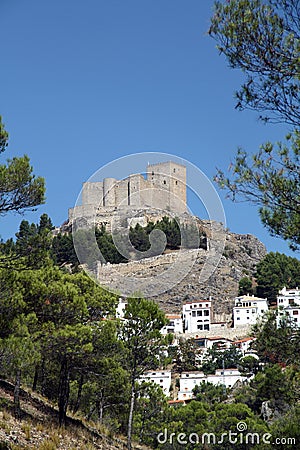 Castle,Segura de la Sierra village,Jaen,Spain Stock Photo