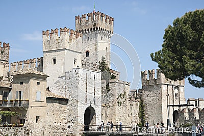 Castle Sirmione, Italy Editorial Stock Photo