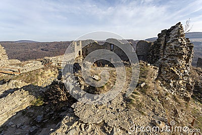 Castle of Somosko on the border of Hungary and Slovakia Stock Photo