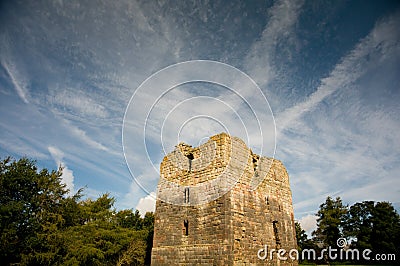 Etal castle Stock Photo