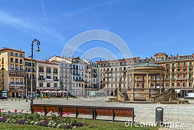 Castle Square, Pamplona, Spain Stock Photo