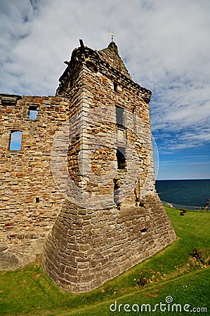 Castle of St. Andrews, Scotland Stock Photo