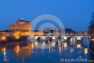 Castle St Angelo Rome Stock Photo